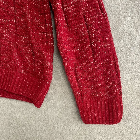 NEW Weatherproof Vintage Women's L Knit Sweater Crewneck Shimmer - Picture 5 of 11